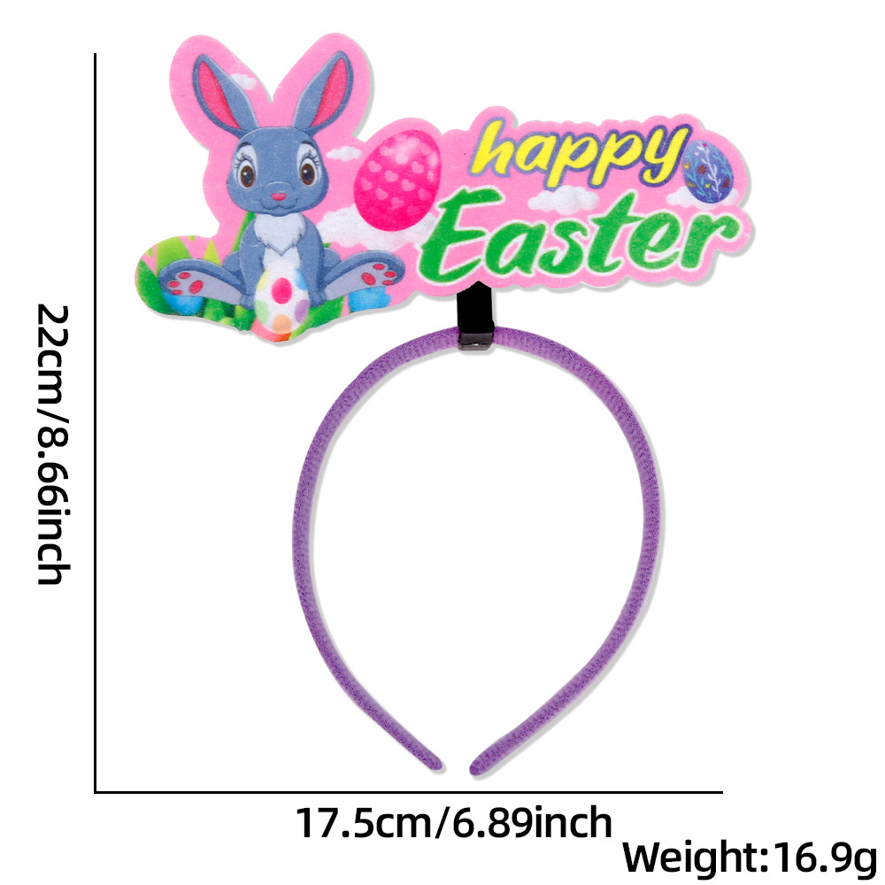 Rabbit easter egg letter style - easter headband