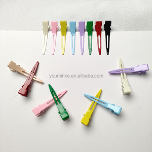 Pinzas para el Cabello al por Mayor, de Metal y Plástico, Tipo Cocodrilo, para Peluquería, para Mujeres y Niñas, Clip de Cobre - Product Image 1