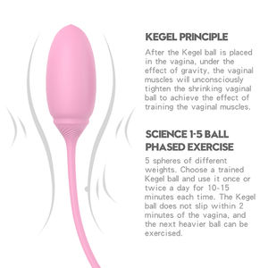 Vom Arzt empfohlene <span class=keywords><strong>Kegel</strong></span> <span class=keywords><strong>Kegel</strong></span> Bälle Set Beckenboden übungen Gewichte Ben Wa Geisha Bälle zum Festziehen - Product Image 6