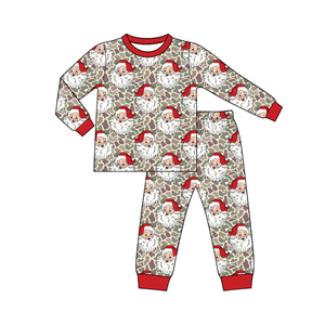Ensemble pyjama camouflage de Noël pour garçons et filles, plusieurs imprimés de Noël, tenue de nuit douce à manches longues - Product Image 5