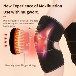 Coussin chauffant sans fil rechargeable pour le genou avec batterie de 1800 mAh pour soulager la douleur des articulations des jambes et des coudes et la thérapie thermique - Product Image 2