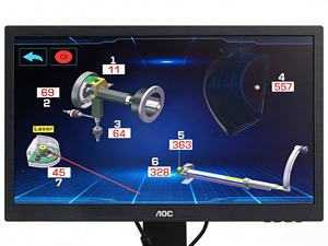 Équilibreuse de roues intelligente Osate avec règle de mesure, machine d'équilibrage de pneus laser entièrement automatique pour voiture - Product Image 4