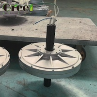 Moteur d'alternateur à aimant permanent d'axe de disque sans noyau de démarrage bas de 1kw 2kw 5kw pour l'éolienne verticale