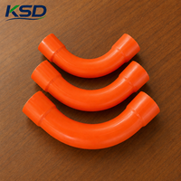 Coude PVC 90 degrés orange HD 80 mm conforme AS/NZS 2053, norme australienne, pour conduit électrique, vente en gros à faible MOQ