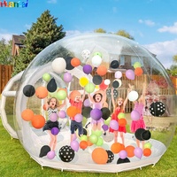 Enfants fête mariage publicité gonflables géant cristal clair dôme Transparent PVC gonflable bulle tente amusant maison ballons