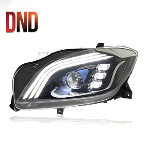 ชุดไฟหน้า Mercedes-Benz ML ปี 2012-2015 รุ่น W166 อัพเกรดสไตล์ Maybach แบบ LED โปรเจคเตอร์ พร้อมไฟวิ่งกลางวันแบบ LED และไฟเลี้ยวแบบ LED - Product Image 1
