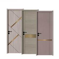 Porte de chambre intérieure en bois au design simple, vente en gros OEM HOMELY