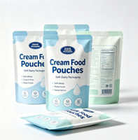 Sachets personnalisés mats en papier kraft recyclé avec fermeture éclair pour aliments, snacks et fruits lyophilisés