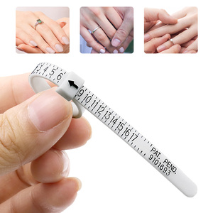 Cerchio di misura dimensione anello misura americani US calibro righello uomo <span class=keywords><strong>taglie</strong></span> donna accessori per gioielli strumenti anello Sizer - Product Image 3