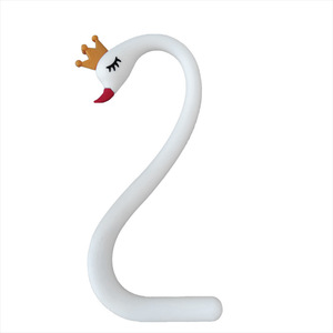 Soft Vinyl 3D Swan Neck <b>Cake</b> Decor Heart Shape Black White Pink Reusable Valentine'S Day <b>Cake</b> <b>Decorating</b> <b>Supplies</b> - Product Image 5