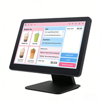 Caisse enregistreuse tactile 15,6 pouces avec système Windows, processeur I5 de 4e génération, 8+128 Go, idéale pour les supermarchés