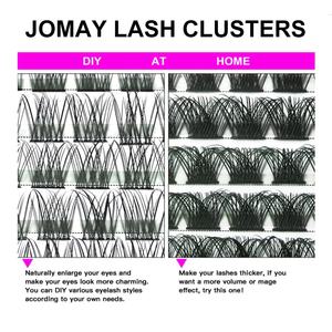 थोक प्राकृतिक DIY लैश एक्सटेंशन सीडी कर्ल क्लस्टर आईलैश एक्सटेंशन कैट आई लेफ्ट+राइट क्लस्टर आईलैश लैश विस्पी किट - Product Image 3