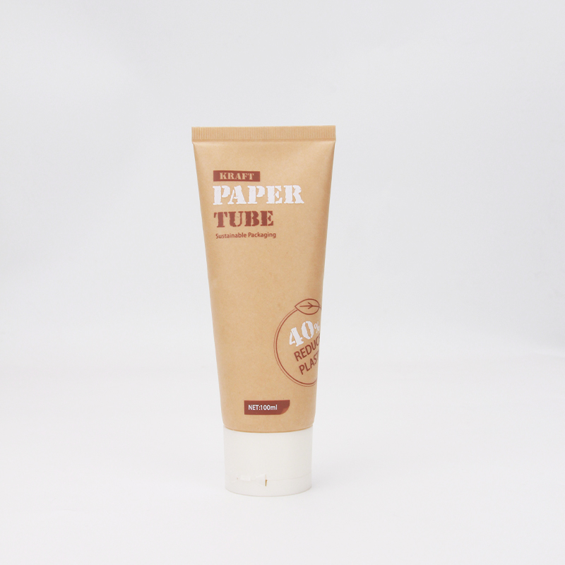 Paper Tube With Customized Logo and 100ml Tube With Kraft Paper for Eco-friendly Cosmetic Paper Tube