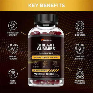 Gomitas de Shilajit Premium OEM Sin Azúcar, 1000mg por Porción, Sabor Frambuesa y Sandía, <span class=keywords><strong>para</strong></span> Hombres y Mujeres, Apoyo Energético y <span class=keywords><strong>para</strong></span> el Bienestar - Product Image 3