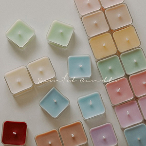 AIKUN Wholesale Multi Color <b>Tea</b> <b>Light</b> Candle Set Cups Natural Soy Wax Tealight Candles for Home Decoration - Product Image 2