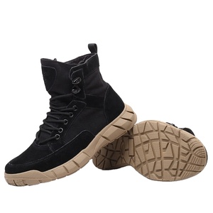 รองเท้าบูทยุทธวิธีลายพรางกลางแจ้งสำหรับผู้ชาย, รองเท้ากันลื่นและระบายอากาศได้สำหรับเดินป่าตั้งแคมป์ - Product Image 4