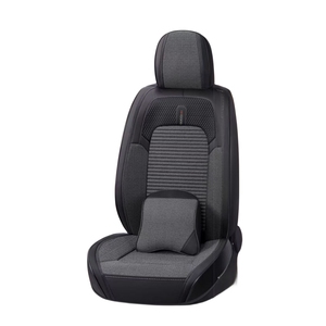 Housses de siège de voiture en cuir Housse de siège en lin de luxe Housses de siège pour automobiles - Product Image 2