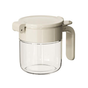 Tarro multifuncional para condimentos de cocina, vidrio de gran diámetro con cuchara para uso doméstico, contenedor de almacenamiento de condimentos sólidos - Product Image 3