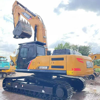Excavatrice d'occasion de haute qualité SY365H, moteur Isuzu, poids opérationnel de 36 tonnes, capacité de la benne de 1,9 m³, faible nombre d'heures de fonctionnement