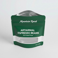 Sachet d'emballage personnalisé refermable à fermeture éclair Doypack, qualité alimentaire, recyclable, pour thé, café, snacks, noix et fruits secs