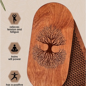 Handmade Wooden Sadhu Board with Copper Nails Premium Tool for Yoga Meditation and Training Sessions - Product Image 3