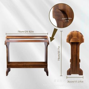 Porte-selle en bois sur pied pour l'écurie, rangement et organisation, accessoire d'équipement équestre - Product Image 4