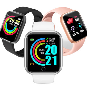 <span class=keywords><strong>Reloj</strong></span> Inteligente Y68 D20 <span class=keywords><strong>Fitpro</strong></span> con Pantalla Táctil, Monitor de Ritmo Cardíaco, Rastreador de Actividad Física, Multifunción, <span class=keywords><strong>Reloj</strong></span> Inteligente Cuadrado - Product Image 1