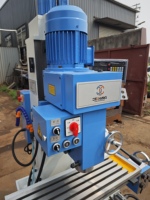 Machine de fraisage et de perçage verticale universelle DECHANG ZX50C à tête pivotante en métal, usage léger, broche MT4, alimentation automatique