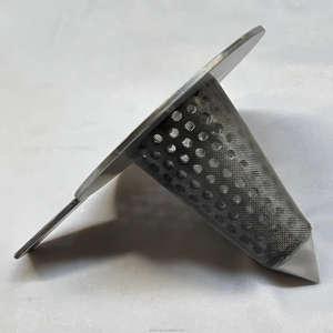 Kegelform Edelstahl Perforierter Filter Kegel filter elemente Konische temporäre Siebe Edelstahl draht filter - Product Image 4