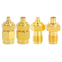 Adaptador RF de Alto Rendimiento SMA/MMCX-KJ, Conector Coaxial Recto de 50Ω, Conector Hembra SMA a Conector Macho MCX, Chapado en Oro