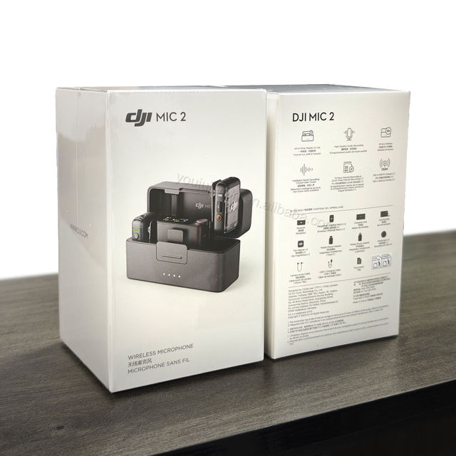 DJI MIC 2 Professional Wireless USB Condenser Lavalier Microphone Light-Weight with Noise Cancelling Function