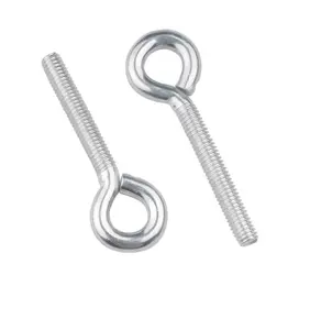 China Custom Stainless Steel 304 Zinc Plated Hook Eye Bolt Schrauben Threaded J Hook Bolts Wall Screw Hook Screws