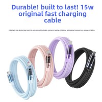 Kabel Data Braided Pengisian Cepat Tipe-C ke Tipe-C PD100W Berkualitas Tinggi untuk Ponsel, Laptop, dan Tablet