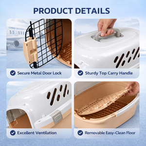 Caisse de transport pour animaux de compagnie approuvée par les compagnies aériennes pour les voyages en Chine (Eastern Airlines) – Caisse rigide pour chiens et chats - Product Image 2