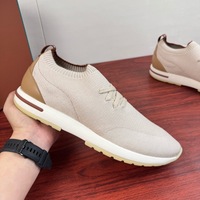 Chaussures de sport de créateur, dessus en chaussette sans couture, fabriqué en tissu tricoté de laine et cachemire de qualité supérieure, style luxueux, unisexe