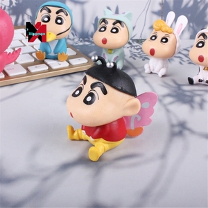 Venta al por mayor Animal Crayon <span class=keywords><strong>Shin</strong></span>-<span class=keywords><strong>Chan</strong></span> figura <span class=keywords><strong>de</strong></span> acción 6 piezas juguete muñeca pastel coche decoración Anime figuras - Product Image 4