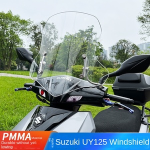Nouveau <span class=keywords><strong>pare</strong></span>-<span class=keywords><strong>brise</strong></span> en verre pour moto Haojue AFR125 Suzuki UY125, pièces de modification, épaisseur 1,5 mm, matériau PC - Product Image 3