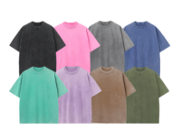 T-shirt unisexe vintage délavé à l'acide, coupe oversize, de haute qualité, nouvelle tendance, pour hommes, vente en gros