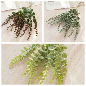 Bouquet d'eucalyptus CallaFloral, fleurs artificielles en plastique vert, décoration intérieure, artisanat, cadeaux de mariage - Product Image 3
