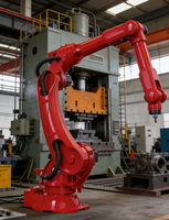 Manipulateur robotique 6 axes à fonctionnement stable, PLC, charge utile 70 kg, portée 2158 mm, haute précision 0,05 mm pour la manutention lourde et le soudage