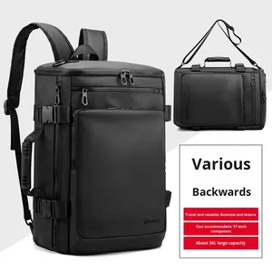 Men New Fashion Multifunctional Business Pack Large Capacity Waterproof Travel Crossbody Bag Polyester for Men - Product Image 3