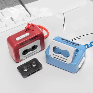 Mini enregistreur <span class=keywords><strong>de</strong></span> poche écologique créatif en plastique, lecteur <span class=keywords><strong>de</strong></span> cassette rétro, cadeaux portables avec trois chansons chinoises - Product Image 1