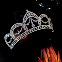 ASNORA Couronne royale européenne en zircon cubique pour mariée, accessoires de coiffure, bijoux, diadèmes