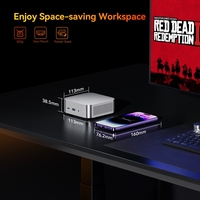 Mini PC NUC Personalizado OEM con AMD Ryzen 5 6600H, MQR6, hasta 64 GB de DDR5, SSD NVMe Dual, USB4.0, Triple Pantalla 4K, Computadora de Escritorio, Venta al Por Mayor