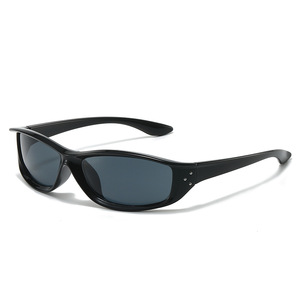 Custom Logo 2026 Retro Men Women Rivets Cat Eye Sun Glasses UV400 Y2k <b>Small</b> <b>Frame</b> <b>Sunglasses</b> - Product Image 2