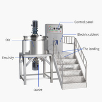 Agitateur homogénéisateur en acier inoxydable de 1500 L avec moteur et engrenage, réservoir de mélange à chemise électrique/à vapeur pour le traitement chimique