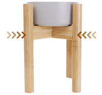 Support de pot de fleurs en bambou, étagère extensible, écologique, intérieur/extérieur