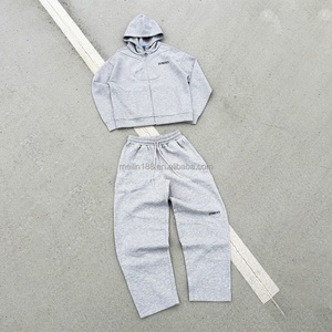 Manufacturers Custom Clothes French Terry Tracksuit Men Baggy Sweatpants and Hoodies Set Fitness Sports Sweatsuit <b>Jogging</b> <b>Suit</b> - Product Image 2