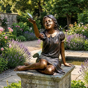 Statua in Bronzo per Decorazione Giardino Esterno, Colori e Dimensioni Personalizzabili, Scultura in Bronzo Dipinta a Grandezza Naturale - Product Image 6