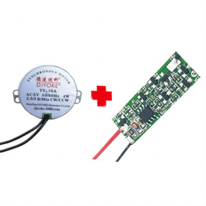 Ac 5V biến tần + AC động cơ 4 Wát đồng bộ AC động cơ 50/60Hz 5V 12V 24V 220V 2.5/3 r/min + biến tần Trần Board mô-đun 07 - Product Image 1